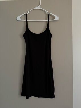 Classic Black Slip Dress - Minimal Spaghetti Strap Dress
